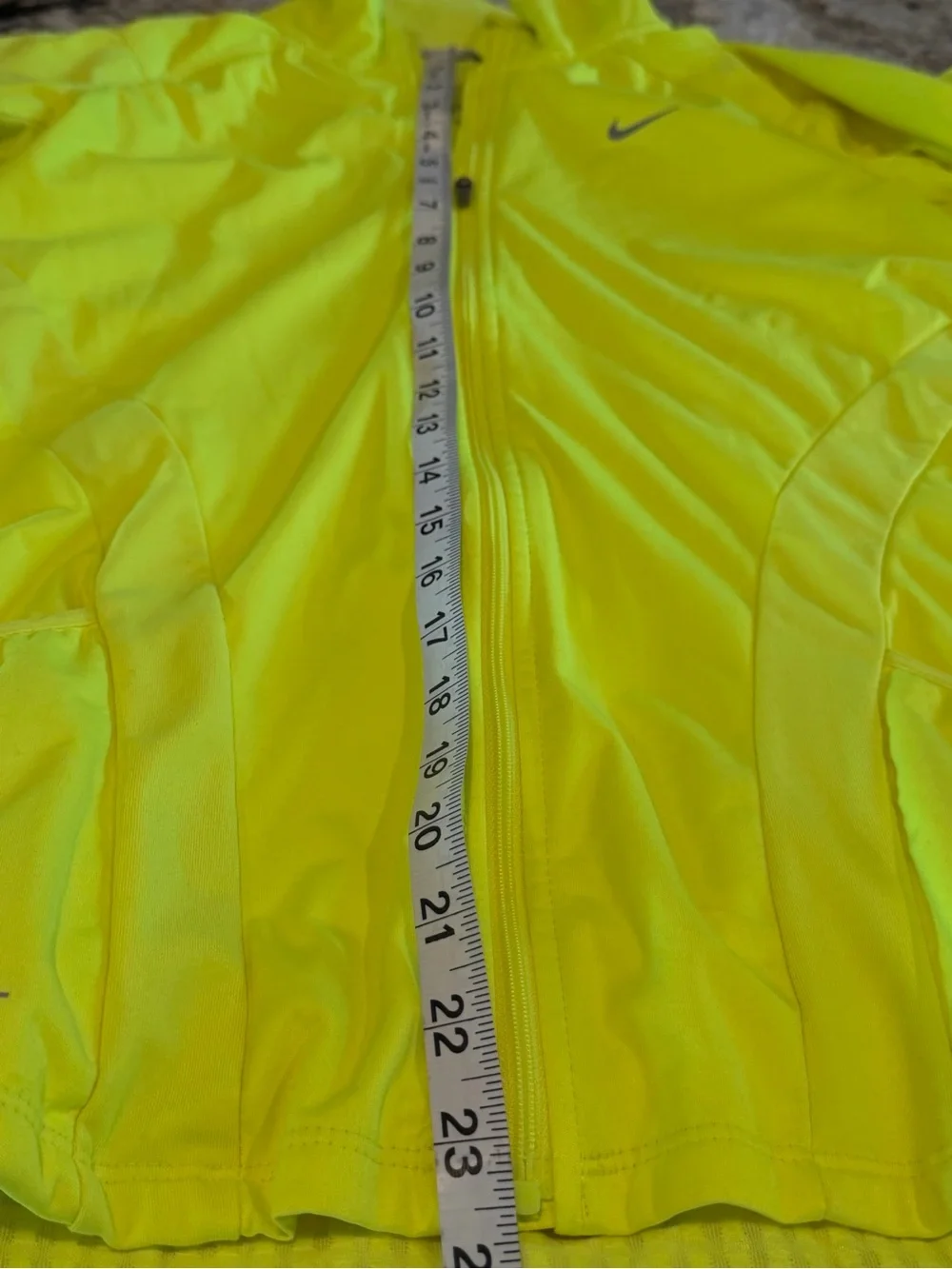 Nike Element Shield Volt Neon Full Zip Running Jacket Small womens
